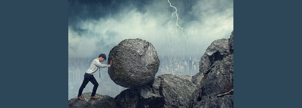 God asked man to Push a Rock